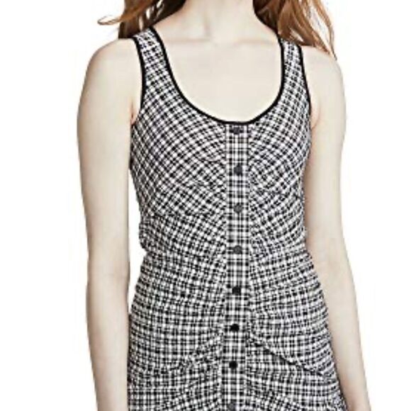 Parker Dresses & Skirts - Parker Dress"Yael"Black White Seersucker Flirty Ruffle Mini Dress Nwot S…